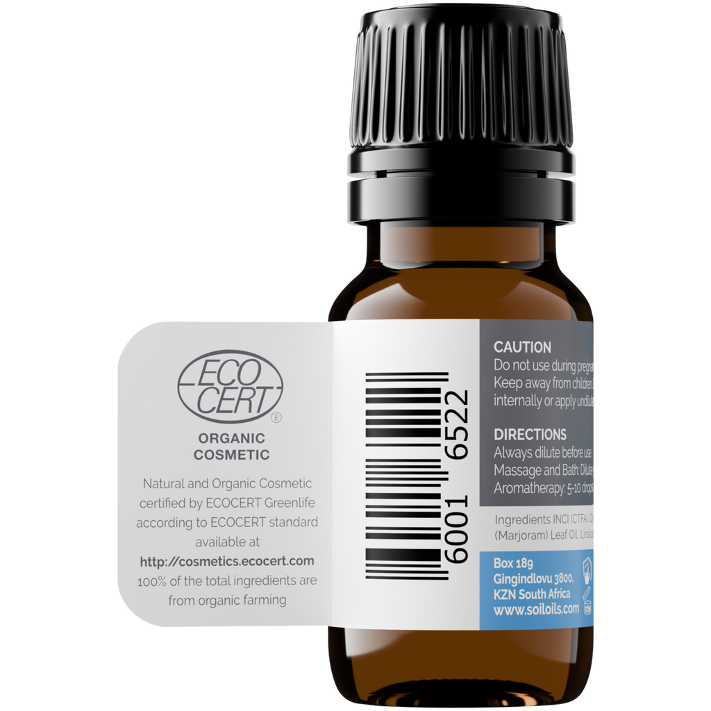 Organic Marjoram Essential Oil (Origanum Marjorana) 10ml