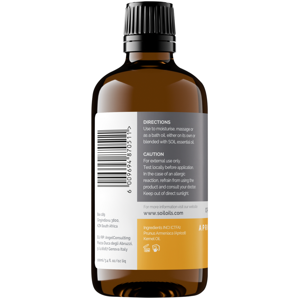 Organic Apricot Kernel Oil (Prunus Armeniaca) 100ml